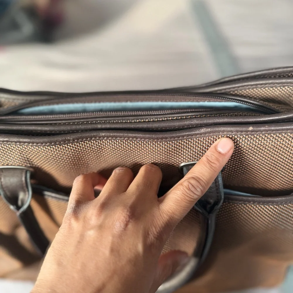 Tumi Brown and Black Men's Briefcase